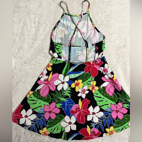 Forever 21 Aloha Edition Tropical Backless Dress size small - Picture 2 of 4